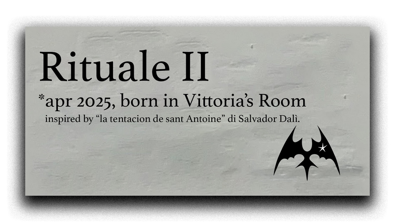 Rituale II "Dalì's dream" su tessuto