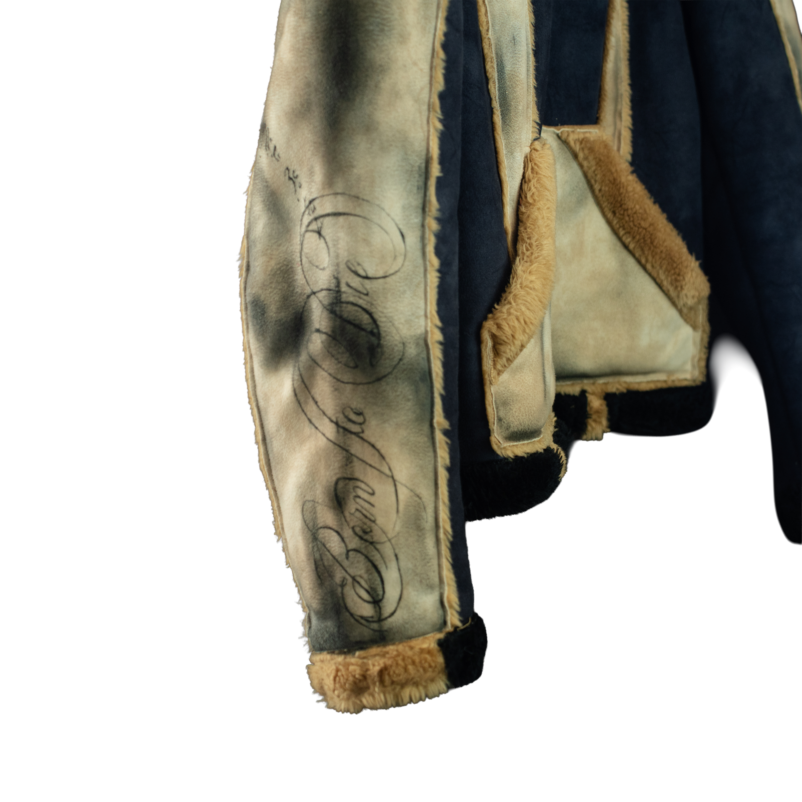 ENIF Leather Gilet Jacket - side detail