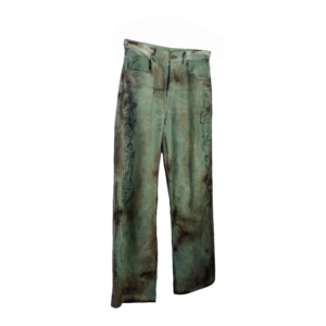 ENIF Tattooed Denim Brown Washed - front view