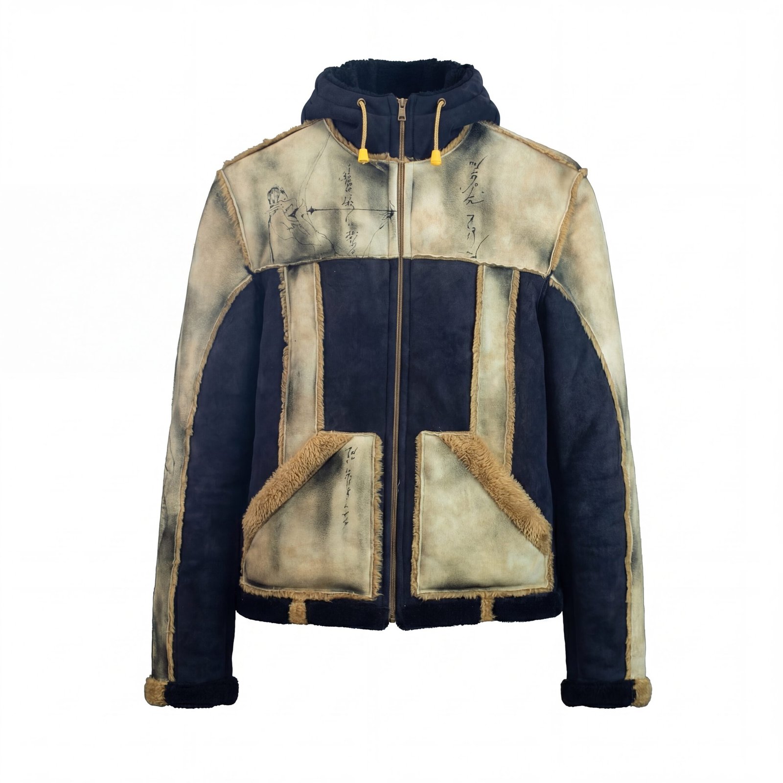 ENIF Leather Gilet Jacket - side detail