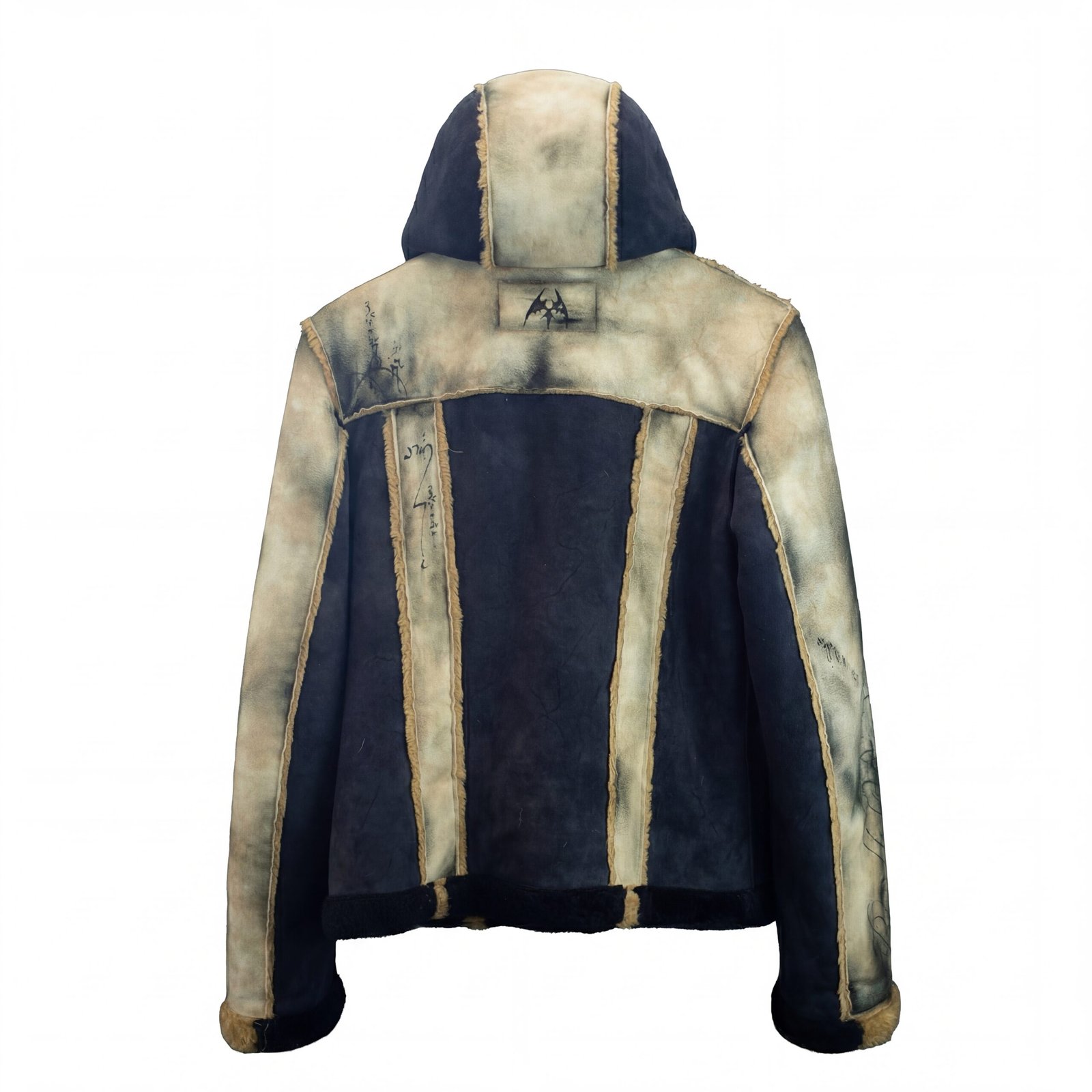 ENIF Leather Gilet Jacket - back view