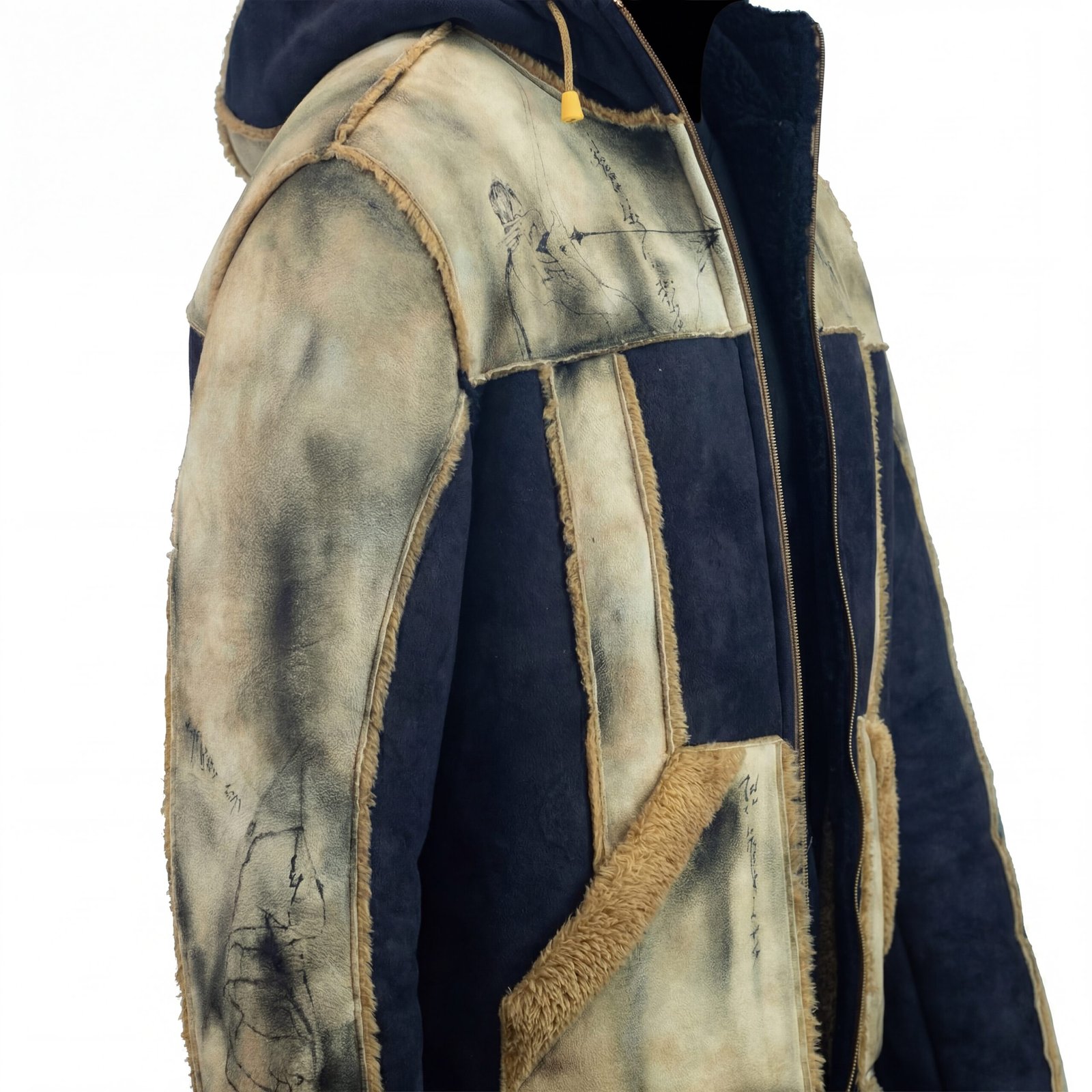 ENIF Leather Gilet Jacket - full shot